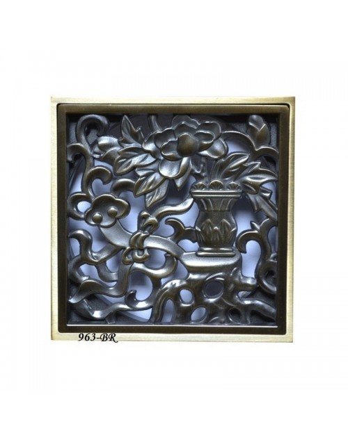 Декоративная решетка для трапа Magliezza 963-br (бронза)